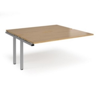 Adapt sliding top add on units 1600mm x 1600mm - silver frame and oak top