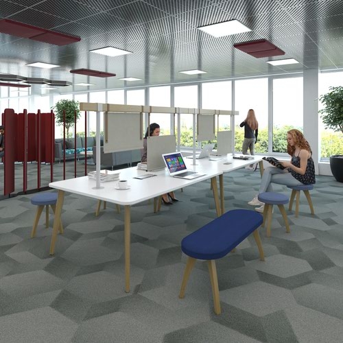 Saxon worktable 1800mm x 1200mm with high level tool rail and Eclipse power module