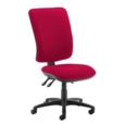 Senza extra high back operator chair with no arms - Diablo Pink