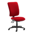 Senza extra high back operator chair with no arms - Belize Red