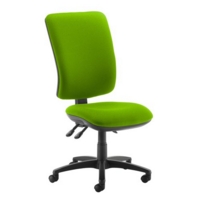 Senza extra high back operator chair with no arms - Madura Green