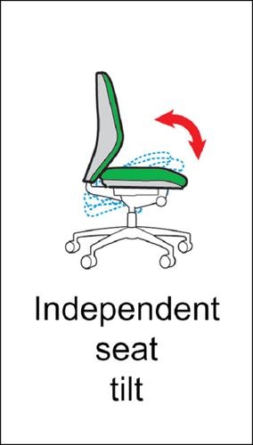 Senza extra high back operator chair with folding arms - Tarot Purple