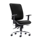 Senza ergo 24hr ergonomic asynchro task chair - Nero Black vinyl