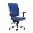 Senza ergo 24hr ergonomic asynchro task chair - Ocean Blue vinyl