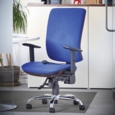 Senza ergo 24hr ergonomic asynchro task chair - Ocean Blue vinyl
