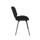 Taurus meeting room stackable chair with black frame and no arms - charcoal