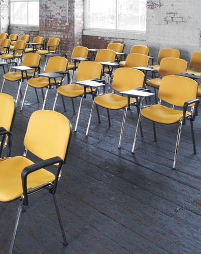 Taurus meeting room stackable chair with black frame and fixed arms - charcoal