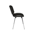 Taurus meeting room stackable chair with chrome frame and no arms - charcoal