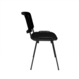 Taurus mesh back meeting room stackable chair with no arms - black
