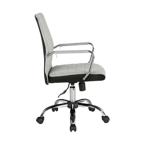 Tempo high back fabric operators chair with mesh trim - grey