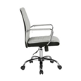 Tempo high back fabric operators chair with mesh trim - grey