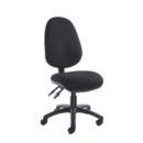 Vantage 100 2 lever PCB operators chair with no arms - black