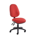 Vantage 100 2 lever PCB operators chair with no arms - red