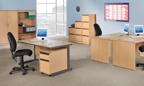 Vantage 100 2 lever PCB operators chair with fixed arms - grey