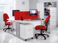 Vantage 200 3 lever asynchro operators chair with fixed arms - charcoal