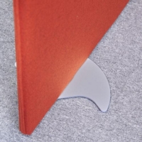 Vibe designer floor standing screen feet (pair) - silver