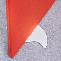 Vibe designer floor standing screen feet (pair) - white