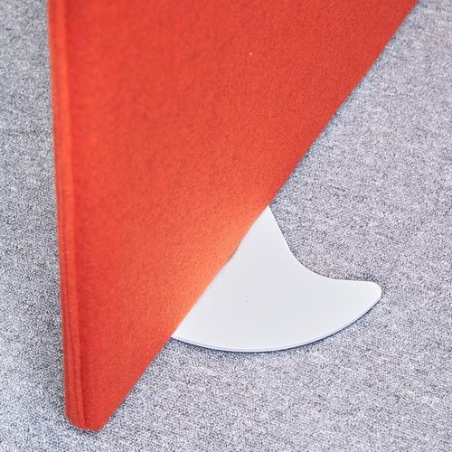 Vibe designer floor standing screen feet (pair) - white