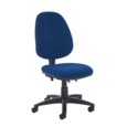 Jota high back PCB operator chair with no arms - Curacao Blue