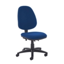 Jota high back PCB operator chair with no arms - Curacao Blue