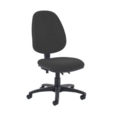 Jota high back PCB operator chair with no arms - Havana Black