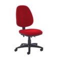 Jota high back PCB operator chair with no arms - Panama Red
