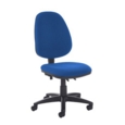 Jota high back PCB operator chair with no arms - Scuba Blue