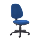 Jota high back PCB operator chair with no arms - Scuba Blue
