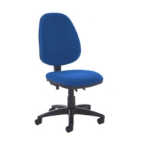 Jota high back PCB operator chair with no arms - Scuba Blue
