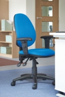 Jota high back PCB operator chair with no arms - Ocean Blue