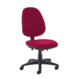 Jota high back PCB operator chair with no arms - Diablo Pink