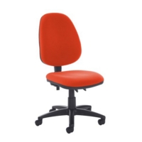 Jota high back PCB operator chair with no arms - Tortuga Orange