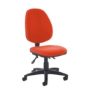 Jota high back asynchro operators chair with no arms - Tortuga Orange
