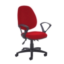 Jota high back asynchro operators chair with fixed arms - Panama Red