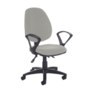 Jota high back asynchro operators chair with fixed arms - Slip Grey
