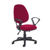 Jota high back asynchro operators chair with fixed arms - Diablo Pink