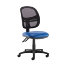 Jota Mesh medium back operators chair with no arms - Ocean Blue vinyl