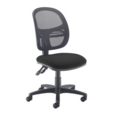 Jota Mesh medium back operators chair with no arms - black