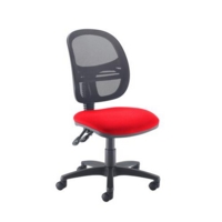 Jota Mesh medium back operators chair with no arms - red