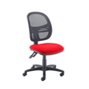 Jota Mesh medium back operators chair with no arms - Belize Red