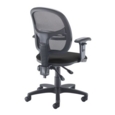 Jota Mesh medium back operators chair with adjustable arms - black