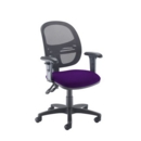 Jota Mesh medium back operators chair with adjustable arms - Tarot Purple