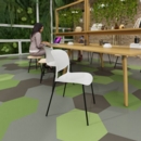 Verve multi-purpose chair with chrome 4 leg frame - black