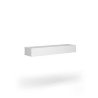 Wooden planter 1600mm wide to fit on side-by-side wooden lockers - white
