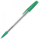 ValueX White Box Ballpoint Pen 1.0mm Tip 0.7mm Line Green (Pack 50)