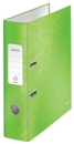 Leitz 180 WOW Lever Arch File Laminated Paper on Board A4 80mm Spine Width Green (Pack 10) 10050054