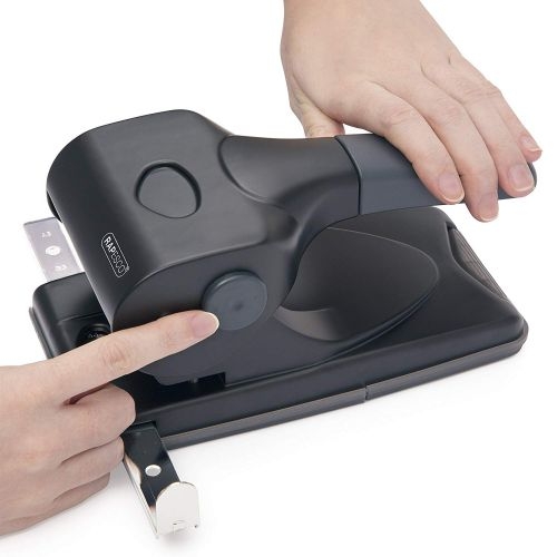 Rapesco ALU 65 2 Hole Punch Heavy Duty Metal 65 Sheet Black