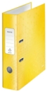 Leitz 180 WOW Lever Arch File Laminated Paper on Board A4 80mm Spine Width Yellow (Pack 10) 10050016