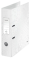 Leitz Wow Lever Arch File Laminated Paper on Board A4 80mm Spine Width Pearl White (Pack 10) 10050001