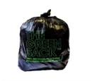 The Green Sack Heavy Duty Refuse Sack 70 Litre Black Roll 10 Sacks 0703124
